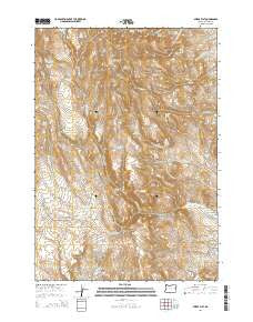 Swede Flat Oregon Current topographic map, 1:24000 scale, 7.5 X 7.5 Minute, Year 2014