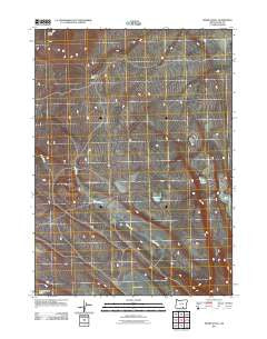 Swede Knoll Oregon Historical topographic map, 1:24000 scale, 7.5 X 7.5 Minute, Year 2011