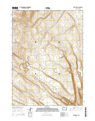 Swede Knoll Oregon Current topographic map, 1:24000 scale, 7.5 X 7.5 Minute, Year 2014