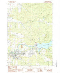 Sweet Home Oregon Historical topographic map, 1:24000 scale, 7.5 X 7.5 Minute, Year 1984