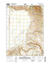 Sycan Marsh East Oregon Current topographic map, 1:24000 scale, 7.5 X 7.5 Minute, Year 2014