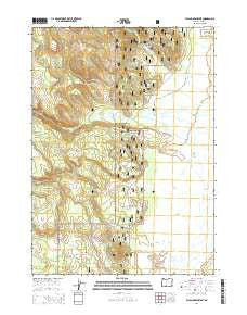 Sycan Marsh West Oregon Current topographic map, 1:24000 scale, 7.5 X 7.5 Minute, Year 2014