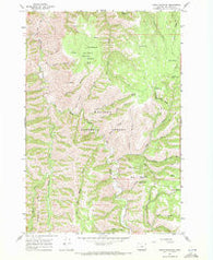 Table Mountain Oregon Historical topographic map, 1:24000 scale, 7.5 X 7.5 Minute, Year 1967