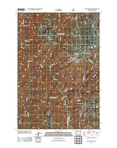 Table Mountain Oregon Historical topographic map, 1:24000 scale, 7.5 X 7.5 Minute, Year 2011