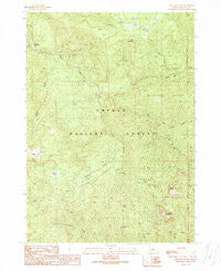Taft Mountain Oregon Historical topographic map, 1:24000 scale, 7.5 X 7.5 Minute, Year 1989