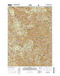 Taft Mountain Oregon Current topographic map, 1:24000 scale, 7.5 X 7.5 Minute, Year 2014