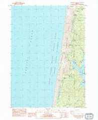 Tahkenitch Creek Oregon Historical topographic map, 1:24000 scale, 7.5 X 7.5 Minute, Year 1984