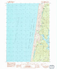 Tahkenitch Creek Oregon Historical topographic map, 1:24000 scale, 7.5 X 7.5 Minute, Year 1984