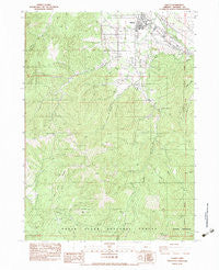 Talent Oregon Historical topographic map, 1:24000 scale, 7.5 X 7.5 Minute, Year 1983