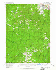 Talent Oregon Historical topographic map, 1:62500 scale, 15 X 15 Minute, Year 1954