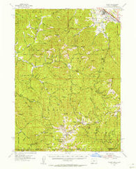 Talent Oregon Historical topographic map, 1:62500 scale, 15 X 15 Minute, Year 1954