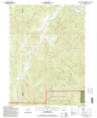 Tallowbox Mountain Oregon Historical topographic map, 1:24000 scale, 7.5 X 7.5 Minute, Year 1996