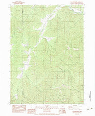Tallowbox Mtn Oregon Historical topographic map, 1:24000 scale, 7.5 X 7.5 Minute, Year 1983