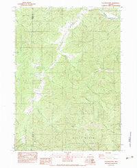 Tallowbox Mtn Oregon Historical topographic map, 1:24000 scale, 7.5 X 7.5 Minute, Year 1983