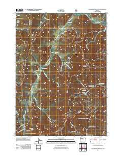 Tallowbox Mountain Oregon Historical topographic map, 1:24000 scale, 7.5 X 7.5 Minute, Year 2011