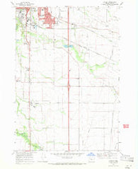 Tangent Oregon Historical topographic map, 1:24000 scale, 7.5 X 7.5 Minute, Year 1969