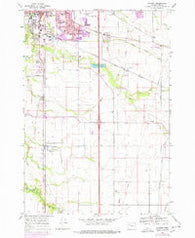 Tangent Oregon Historical topographic map, 1:24000 scale, 7.5 X 7.5 Minute, Year 1969