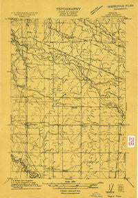 Tangent Oregon Historical topographic map, 1:31680 scale, 7.5 X 7.5 Minute, Year 1911