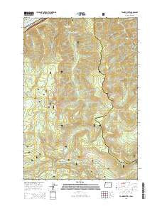 Tanner Butte Oregon Current topographic map, 1:24000 scale, 7.5 X 7.5 Minute, Year 2014