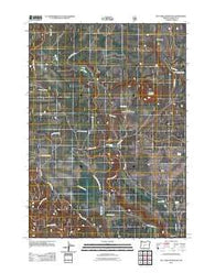 Tea Table Mountain Oregon Historical topographic map, 1:24000 scale, 7.5 X 7.5 Minute, Year 2011