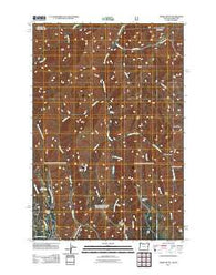 Teepee Butte Oregon Historical topographic map, 1:24000 scale, 7.5 X 7.5 Minute, Year 2011