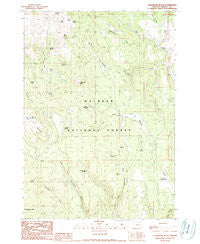 Telephone Butte Oregon Historical topographic map, 1:24000 scale, 7.5 X 7.5 Minute, Year 1990