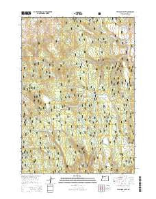 Telephone Butte Oregon Current topographic map, 1:24000 scale, 7.5 X 7.5 Minute, Year 2014