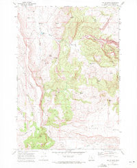 Teller Butte Oregon Historical topographic map, 1:24000 scale, 7.5 X 7.5 Minute, Year 1969