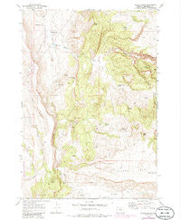 Teller Butte Oregon Historical topographic map, 1:24000 scale, 7.5 X 7.5 Minute, Year 1969