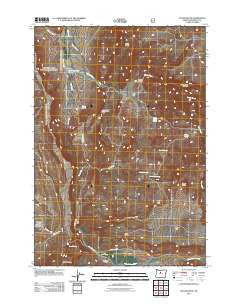 Teller Butte Oregon Historical topographic map, 1:24000 scale, 7.5 X 7.5 Minute, Year 2011