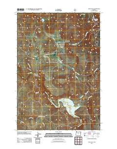 Telocaset Oregon Historical topographic map, 1:24000 scale, 7.5 X 7.5 Minute, Year 2011