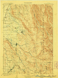 Telocaset Oregon Historical topographic map, 1:125000 scale, 30 X 30 Minute, Year 1906