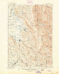 Telocaset Oregon Historical topographic map, 1:125000 scale, 30 X 30 Minute, Year 1906