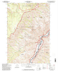 Temperance Creek Oregon Historical topographic map, 1:24000 scale, 7.5 X 7.5 Minute, Year 1995