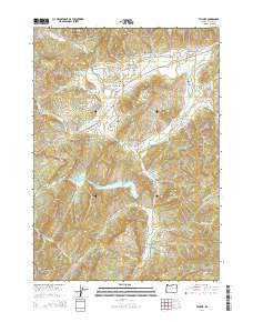 Tenmile Oregon Current topographic map, 1:24000 scale, 7.5 X 7.5 Minute, Year 2014
