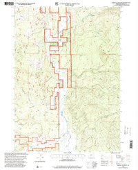 The Bull Pasture Oregon Historical topographic map, 1:24000 scale, 7.5 X 7.5 Minute, Year 1998
