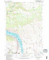The Dalles North Oregon Historical topographic map, 1:24000 scale, 7.5 X 7.5 Minute, Year 1974