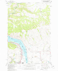 The Dalles North Oregon Historical topographic map, 1:24000 scale, 7.5 X 7.5 Minute, Year 1974