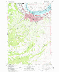 The Dalles South Oregon Historical topographic map, 1:24000 scale, 7.5 X 7.5 Minute, Year 1977