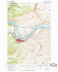 The Dalles Oregon Historical topographic map, 1:62500 scale, 15 X 15 Minute, Year 1957