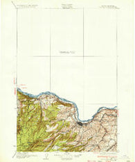 The Dalles Oregon Historical topographic map, 1:125000 scale, 30 X 30 Minute, Year 1934