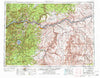 The Dalles Oregon Historical topographic map, 1:250000 scale, 1 X 2 Degree, Year 1953