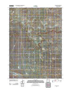 The Basin Oregon Historical topographic map, 1:24000 scale, 7.5 X 7.5 Minute, Year 2011