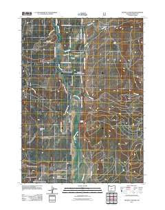 The Bull Pasture Oregon Historical topographic map, 1:24000 scale, 7.5 X 7.5 Minute, Year 2011