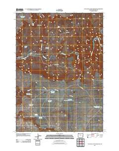 The Hole in the Ground Oregon Historical topographic map, 1:24000 scale, 7.5 X 7.5 Minute, Year 2011