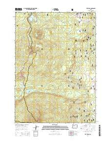 The Twins Oregon Current topographic map, 1:24000 scale, 7.5 X 7.5 Minute, Year 2014