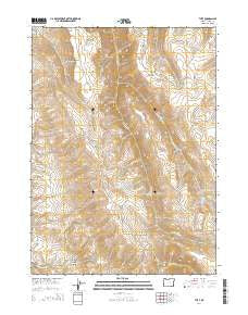 The V Oregon Current topographic map, 1:24000 scale, 7.5 X 7.5 Minute, Year 2014