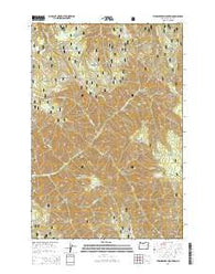 Thimbleberry Mountain Oregon Current topographic map, 1:24000 scale, 7.5 X 7.5 Minute, Year 2014