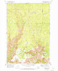 Thompson Flat Oregon Historical topographic map, 1:24000 scale, 7.5 X 7.5 Minute, Year 1969