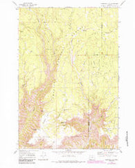 Thompson Flat Oregon Historical topographic map, 1:24000 scale, 7.5 X 7.5 Minute, Year 1969